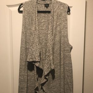 Black and white sweater vest